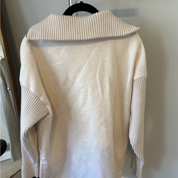 Varley Women's Cream Sweater with Zip Collar - Picture 4 of 4